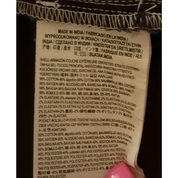 Vintage VANS Canvas Jacket Womens Black Medium Black with White Stitching EUC - Picture 8 of 8